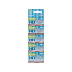 EXTOL ENERGY gombelem klt. 5 db, alkáli, 1,5V, méret: (LR1130); hosszú étettartam, bliszteren [ 42055 ]