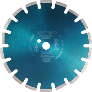 EXTOL INDUSTRIAL gyémántvágó ASZFALT-ra, friss betonhoz, ipari korong, szegmenses; 400×25,4mm, száraz és vizes vágásra [ 8703093 ]