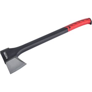 EXTOL PREMIUM hasító fejsze, ékes, nylon nyél 1250 g, 600 mm hosszú hajlított nyél, TPR gumis markolat [ 8871155 ]