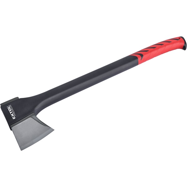 EXTOL PREMIUM hasító fejsze, ékes, nylon nyél 1250 g, 600 mm hosszú hajlított nyél, TPR gumis markolat [ 8871155 ]