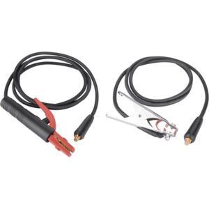 N1 hegesztő kábelpár, földelőkábel csipesszel + munkakábel elektródafogóval, 160A, 5m, 25mm2, csatlakozó: 10-25 [ 8898226 ]