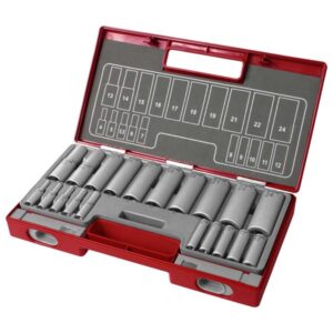 FORTUM hosszított dugófej klt. 1/2", 1/4", 20db, 61CrV5 [ 4700012 ]