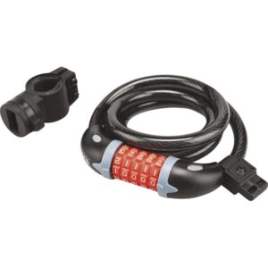 EXTOL PREMIUM kerékpárzár, spirál, 12×1200mm, számzáras, műanyag tartóval [ 8857824 ]