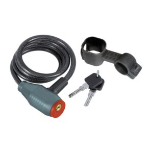 EXTOL PREMIUM kerékpárzár, spirál, 8×1000mm, 2 db kulcs, műanyag tartóval [ 8857814 ]