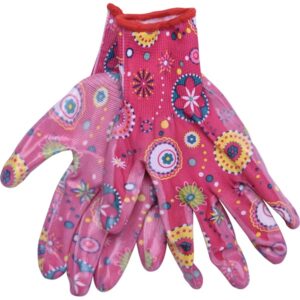 EXTOL LADY kerti kesztyű, rózsaszín, nylon, méret:  7` nitrilbe mártott teny. és ujjhegy., gumírozott mandzsetta, Extol Lady [ 8856669 ]