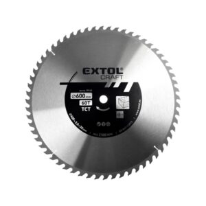 EXTOL CRAFT körfűrészlap, keményfémlapkás, 600×30mm(lyuk átm), T60; 3,8 mm lapkaszélesség, max. 2.500 ford/perc [ 19128 ]