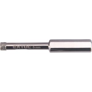 EXTOL PREMIUM körkivágó üvegre, kerámiára  és csempére, gyémánt vágóél; 6×65mm, fúrógépbe fogható [ 8801977 ]