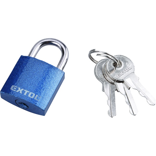 EXTOL CRAFT lakat, vas, 3 kulccsal, dobozban ; 25mm 1 EXTOL CRAFT lakat, vas, 3 kulccsal, dobozban ; 25mm