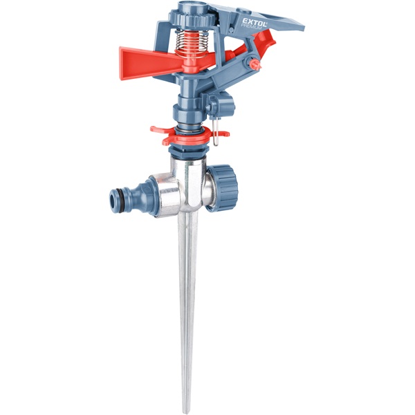 EXTOL PREMIUM locsoló, leszúrható pulzálós forgó, műanyag+fém; kuplung csatlakozóval [ 8876462 ]