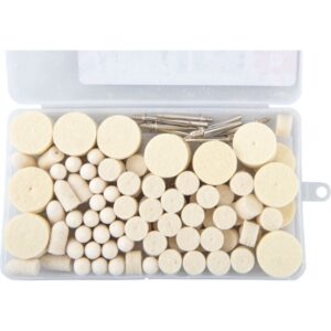 EXTOL CRAFT mini polírozó klt. 3,2 mm befogás, 120 db, 3 féle fejforma, filc [ 903760 ]