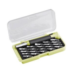 EXTOL CRAFT órás csavarhúzó klt. 22 db C.V. bitekkel; lapos 1,5-3mm, PH000-PH1, PZ0-PZ1, imbusz: 1,5-3mm, torx: T6-20 [ 919601 ]