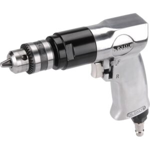 EXTOL PREMIUM pneumatikus fúrógép,1-10mm befogás, kulcsos tokmány (3/8"-24UNF) 1.800 1/min, 113l/min, 6,3 Bar, 1/4" tömlőcsatl.,1,1 kg [ 8865025 ]