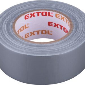 EXTOL PREMIUM ragasztószalag textiles, fekete, 50mm×50m (hobby szalag / duckt tape) [ 8856313 ]