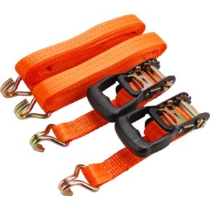 EXTOL PREMIUM rakományrögzítő gurtni, 2db, kampós, max. 2000kg; 5m×35mm, EN12195-2,TÜV/GS [ 8861146 ]