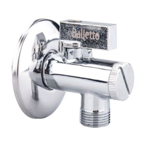 BALLETTO sarokszelep szűrőbetéttel, 1/2" - 3/4", mosógéphez [ 81155 ]