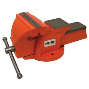 EXTOL PREMIUM satu fix;150 mm, 10 kg, max.befogás:115mm, max. összeszorító erő: 15kN, pofák keménysége: HRC 48-52 [ 8812614 ]
