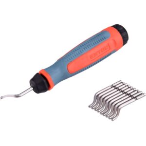 EXTOL PREMIUM sorjátlanító klt. 10 db cserélhető HSS penge, 1 db TPR nyél [ 8803680 ]