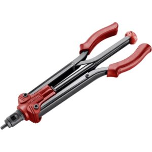 FORTUM szegecsanyahúzó fogó, kétkaros;M3,M4,M5,M6, M8,M10,M12, POP-NUT szegecsanyákhoz, hosszított kar: 390mm, CrVMo fej FORTUM [ 4770635 ]