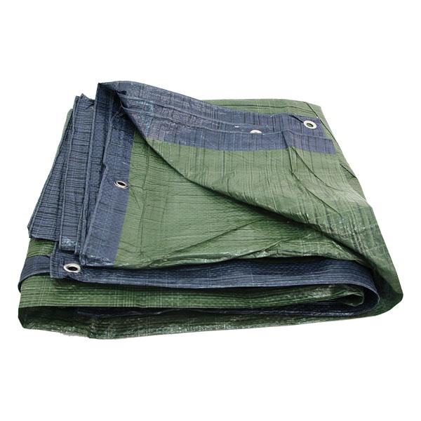 EXTOL CRAFT takaróponyva, vízálló, de nem UV álló, 100g/nm, 5×8m névleges méret, valós méret: 4,75×7,9m,PE, lefűző lyukakkal [ 16127 ]