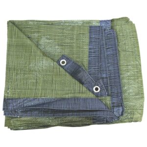 EXTOL PREMIUM takaróponyva, vízálló, de nem UV álló 150g/nm, 10×15m névleges méret, valós méret: 9,8×14,8m, PE, lefűző lyukakkal [ 14113 ]