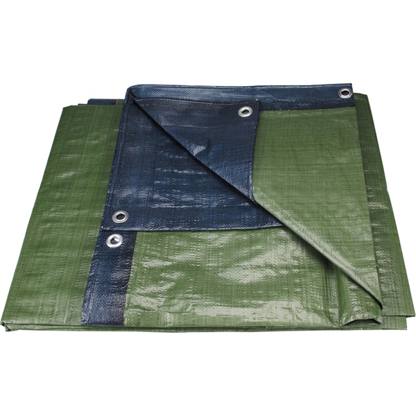 EXTOL PREMIUM takaróponyva, vízálló, de nem UV álló; 150g/nm, 4×5m névleges méret, valós méret: 3,85×4,85 m, PE, lefűző lyukakkal [ 14103 ]