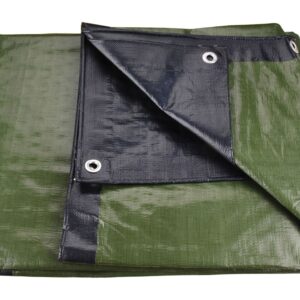 EXTOL PREMIUM takaróponyva, vízálló, de nem UV álló; 200g/nm, 4×5m névleges méret, valós méret: 3,9×4,9m, PE, lefűző lyukakkal [ 8878207 ]