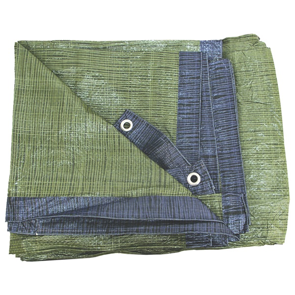 EXTOL CRAFT takaróponyva, vízálló, de nem UV álló 70g/nm, 3×4m névleges méret, valós méret: 2,85×3,85m, PE, STANDARD, lefűző lyukak [ 11123 ]