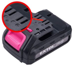 TARTOZEK tartalék akku ÚJABB TÍPUSÚ 12V Li-ion, 402401 géphez és 402400D töltőhöz, 3 SARU; 1300mAh, töltési idő: 4,5óra [ 402401E ]