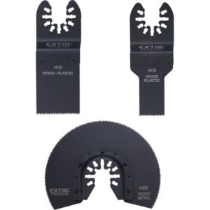 EXTOL PREMIUM tartalék fej klt., 3 db a 417200 és 417220 géphez, fával és műanyaggal való munkákhoz [ 8803823 ]