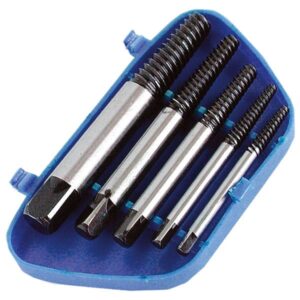 MB törtcsavar kiszedő klt., műanyag dobozban ; 5db, (3.5, 4.5, 6, 8, 10.5mm) [ 910023 ]