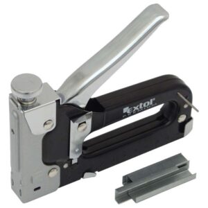 EXTOL PREMIUM tűzőgép 11,3mm×4-14mm, TÜV/GS; feketére festett szénacél ház, hátsó töltés, biztonsági zár [ 8851100 ]