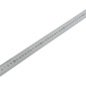 EXTOL vonalzó, 75 × 3 cm, rozsdamentes acél; mindkét oldalán mm-es beosztás [ 460 ]