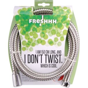 BALLETTO zuhanytömlő, rozsdamentes acél; 1,8m, kétszeresen zárt, csavarodás mentes [ 830245 ]