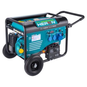 HERON Benzin-gázmotoros áramfejlesztő, 8000 VA, 230 V, ATS előkészítéssel[ 8896326 ]