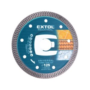 EXTOL INDUSTRIAL gyémántvágó, ipari korong, TURBO, extra vékony vágás: 1,8mm vastagság; 150×22,2mm, száraz és vizes vágásra[ 8703043 ]