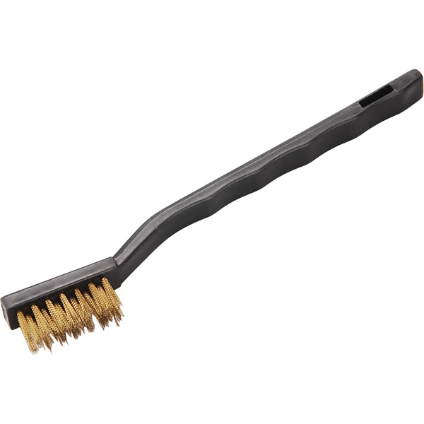 EXTOL CRAFT kis sárgaréz kefe, 3 soros, 175mm, sárgaréz hullámos huzal, PP fogantyú[ 1860 ]