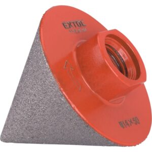 EXTOL PREMIUM lyukmaró, kúpos (lyuktágító/lyukfúró/furat csiszoló) csempére, gyémánt bevonat; 50mm × M14, sarokcsiszolóra[ 8801852 ]