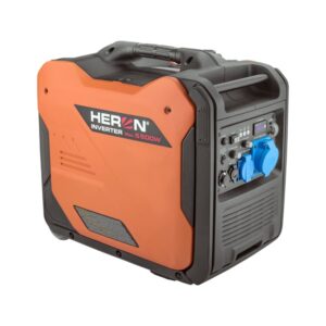 HERON Heron, benzinmotoros áramfejlesztő, csendes üzemű, 5,0 kVA, 230V, 1 fázisú, inverteres [ 8896227 ]