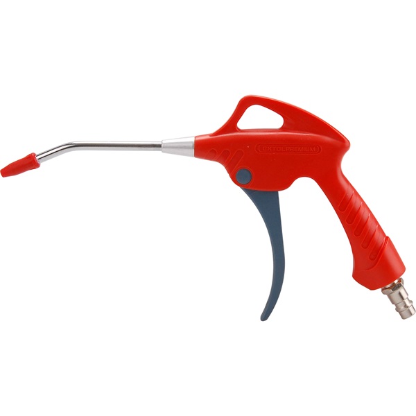 EXTOL PREMIUM lefúvató pisztoly,  1/4" tömlőcsatlakozó, 10 cm hosszú merev csőr, max. 9 Bar [ 8865061 ]